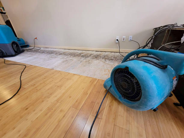 Professional Water Extraction technician working in East Fultonham, OH